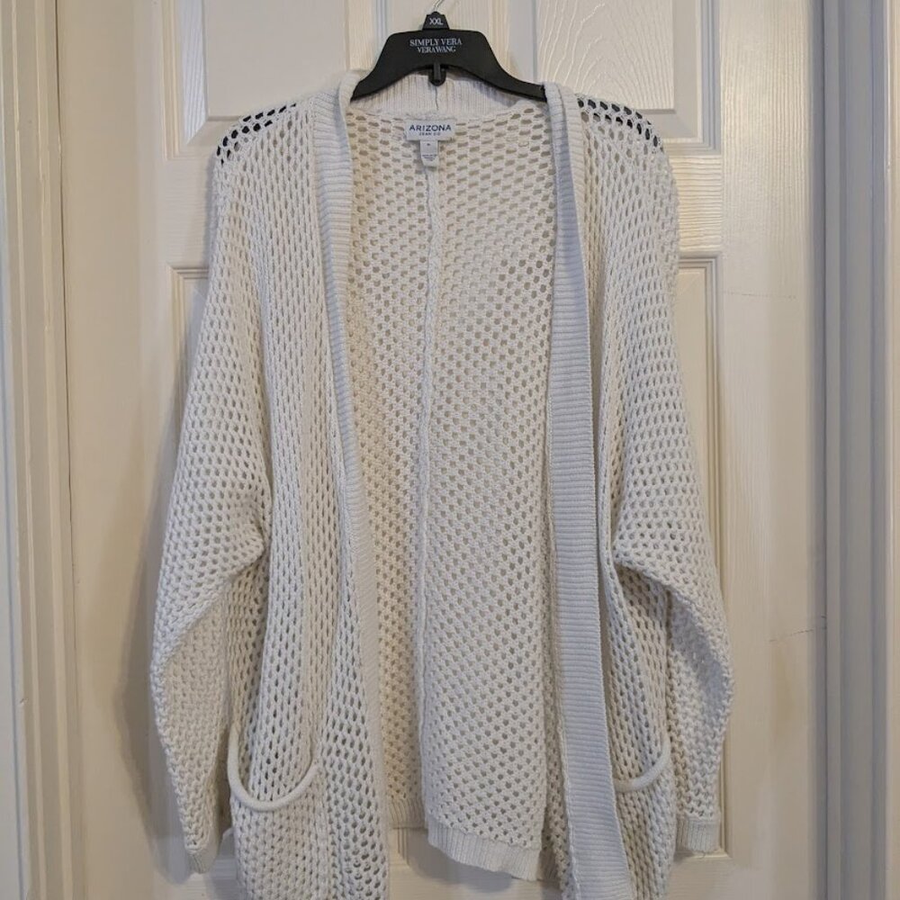 Arizona Jean Co. White Knit Cardigan